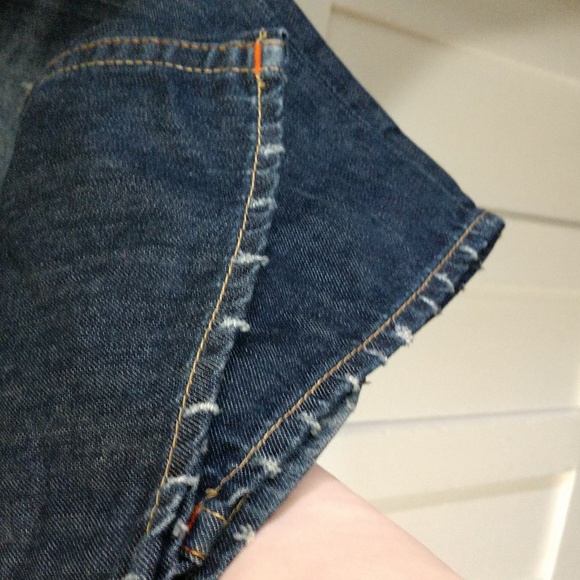 True Religion World Tour Vintage Straight Jean Pant Distressed Destroyed Size 38 - Picture 13 of 17